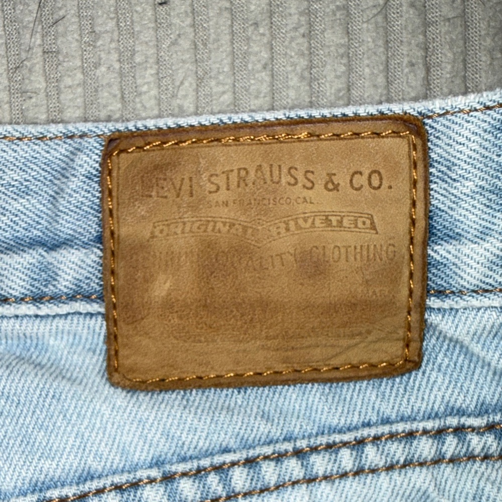 Levi Light Blue Frayed Hem Jeans - Picture 3 of 5